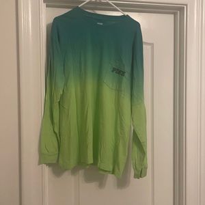 Pink Ombré Long sleeve tee shirt